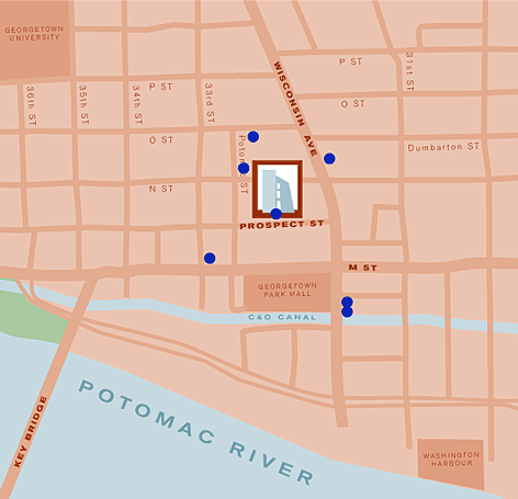 Georgetown Map of Salons